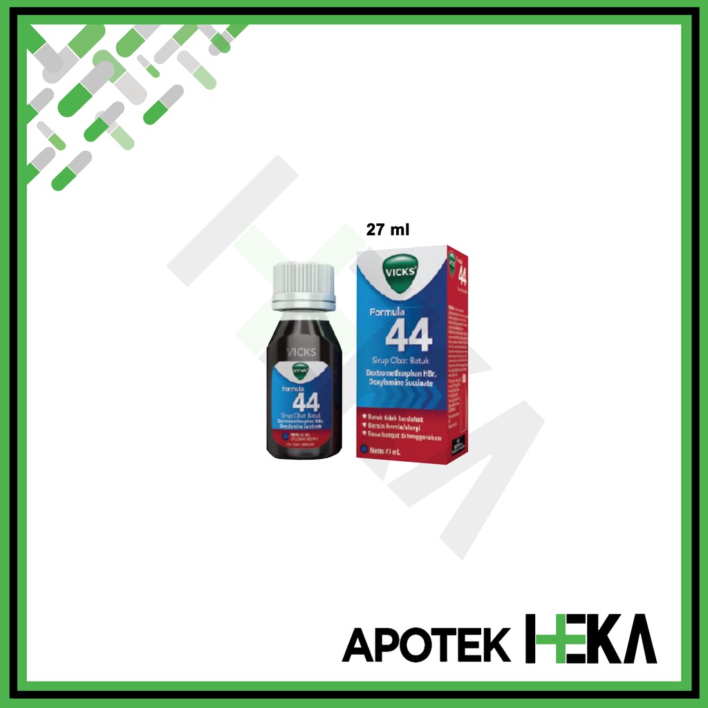 Vicks Formula 44 - Sirup Obat Batuk Tidak Berdahak, Bersin Alergi (SEMARANG)