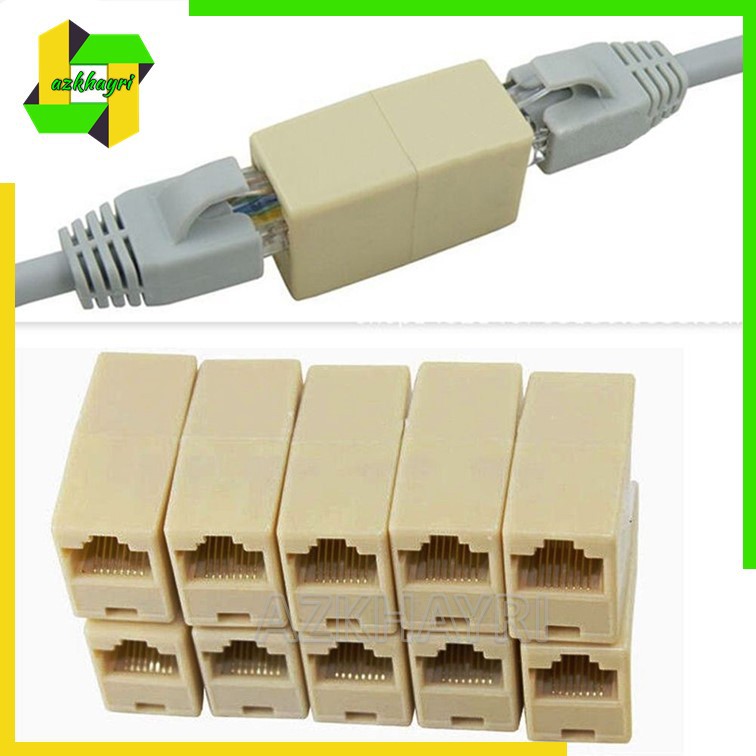 Barel RJ45 Barrel Kabel LAN UTP Sambungan