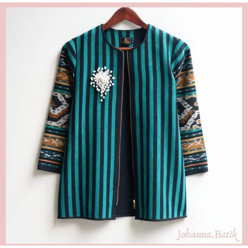 BLAZER / BAJU ATASAN TENUN KERJA WANITA TENUN ENDEK PREMIUM 05