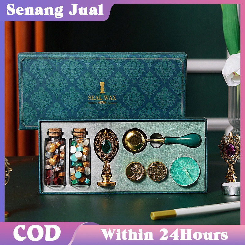 

DIY Seal Wax Beads Set Retro Stempel Segel Lilin Undangan Simple Pernikahan