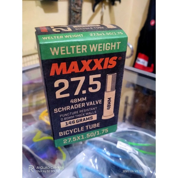 ban dalam maxxis 27.5 x 1.50 / 1.75 AV 48 ban sepeda MTB dop AV motor