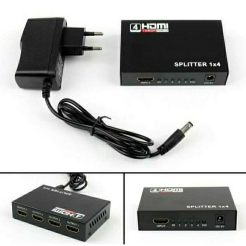 HDMI SPLITTER 4 PORT (1 INPUT 4 OUTPUT )