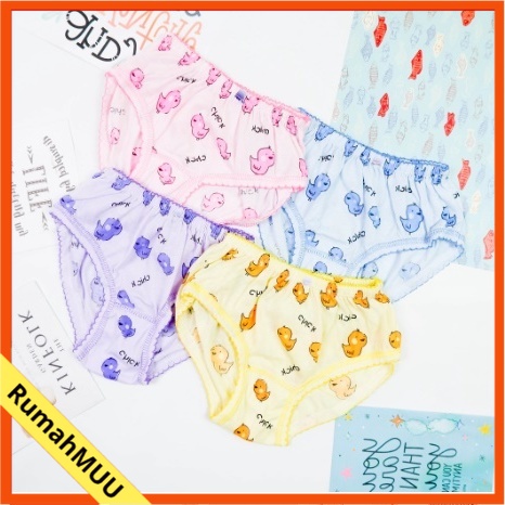 Celana Dalam Motif Karakter EN EN Anak Perempuan CD Anak Cewek Sempak Daleman Anak