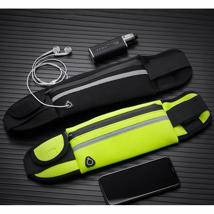 Tas Pinggang Lari Jogging Olahraga Pria Wanita Bahan Elastis