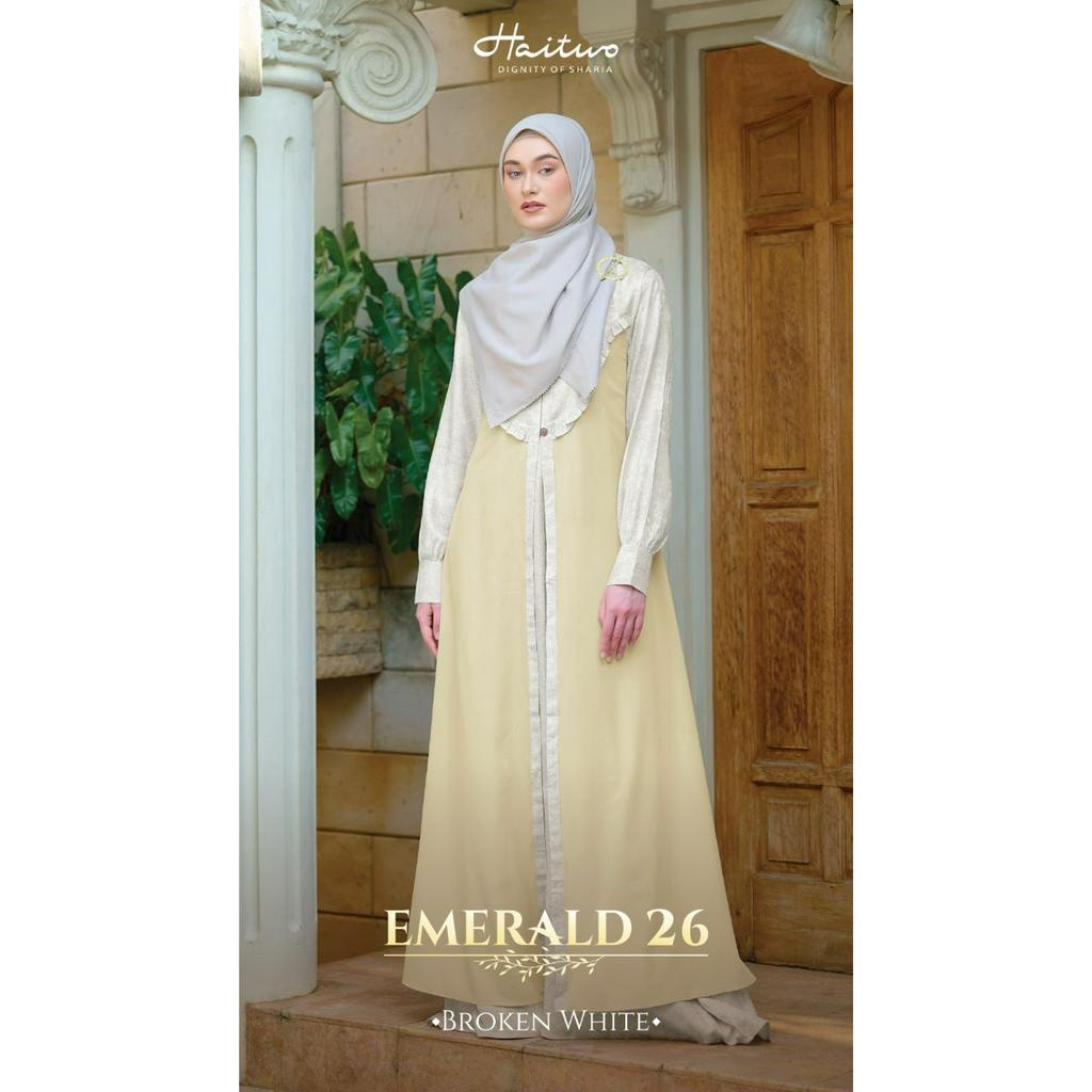 Haitwo Emerald 26 Bahan Jacquard Candy mix Diamond Dress Syar'i Fashion Muslimah Modern