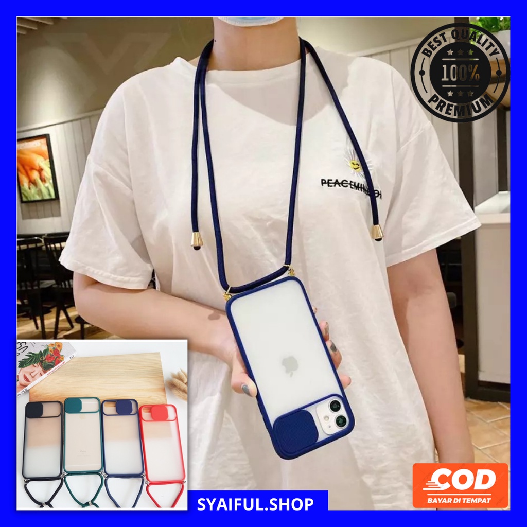 REDMI 9T BUMPER CASE SHUTTER MODEL SLIDE CAMERA WITH TALI LANYARD