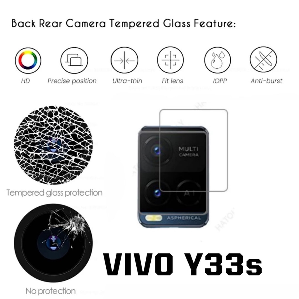 PROMO Tempered Glass Camera VIVO Y33s Anti Gores Kaca Pengaman Lens Camera Protection