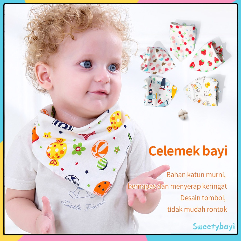 Celemek Bayi Segitiga / Slabber Segitiga / BIB Segitiga Bayi