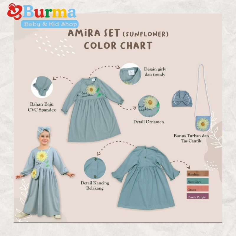 GAMIS AMIRA SET MIX -gamis  anak