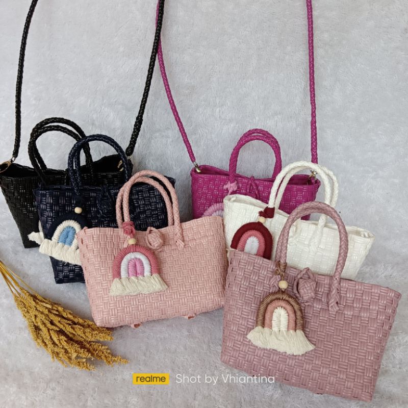 (FREE GANTUNGAN)MINI BAG 2IN1/TAS JALI MINI