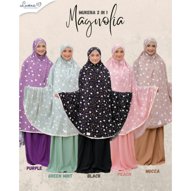 magnolia mukena rayon premium luvena