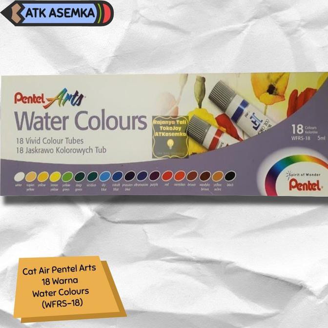 

Promo! Cat Air Pentel Arts 18 Warna Water Colours (Wfrs-18) Termurah