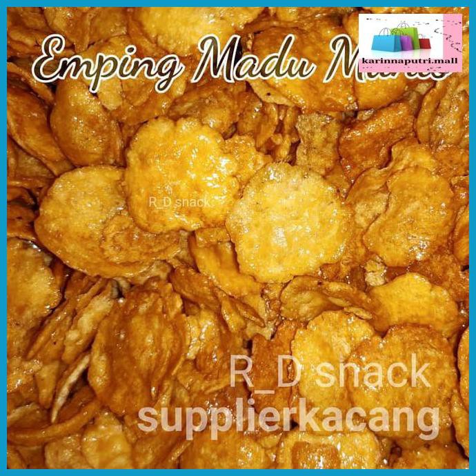 

E5Ewsfg- 500Gram (1/2Kg) Keripik Emping Madu (Manis) Mlinjo Jakarta Melinjo - E Madu 500Gram