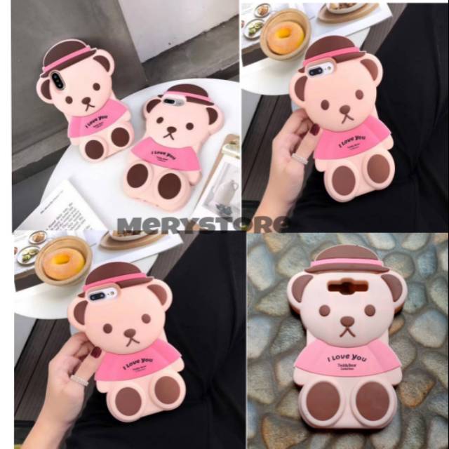 Case Softcase hardcase Karakter 4D Motif Bear Disney Xiaomi Xiomi Redmi 4A