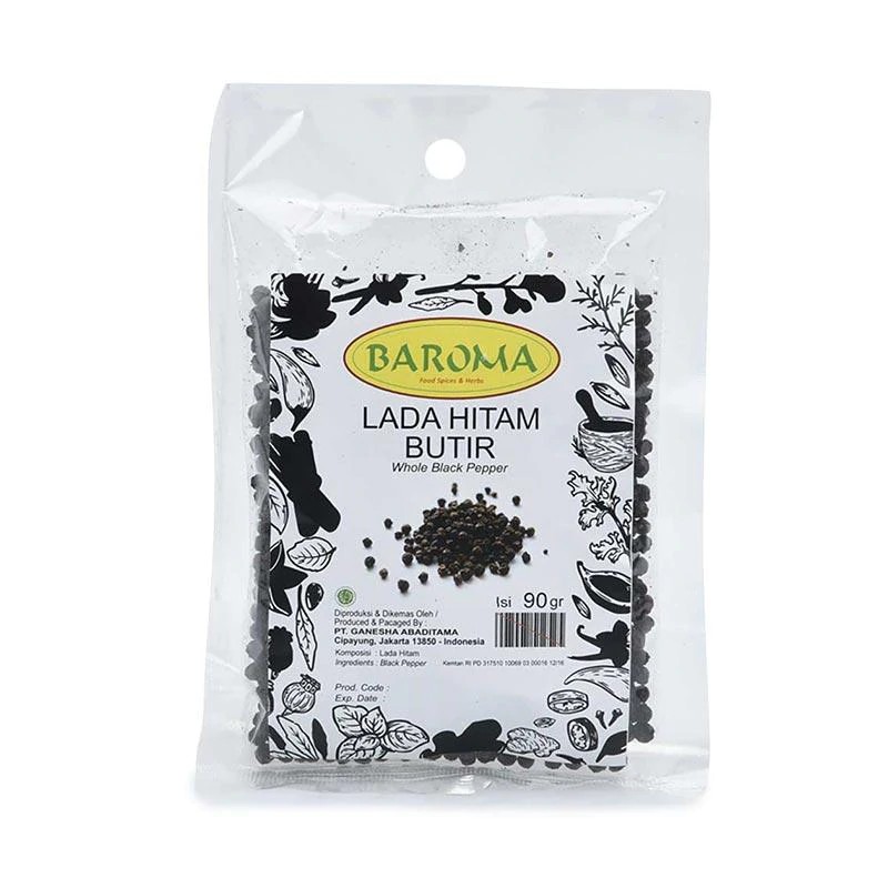 

Baroma Lada Hitam Butir Bumbu Masak [90 g] Refill