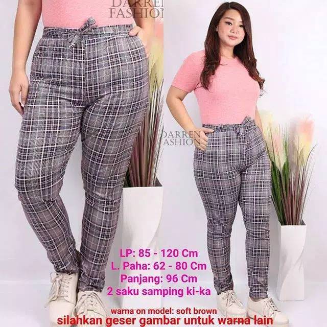 Harem Pants Kotak Jumbo XXXL. Celana Kotak Big Size . Harem Pants Kotak Jumbo