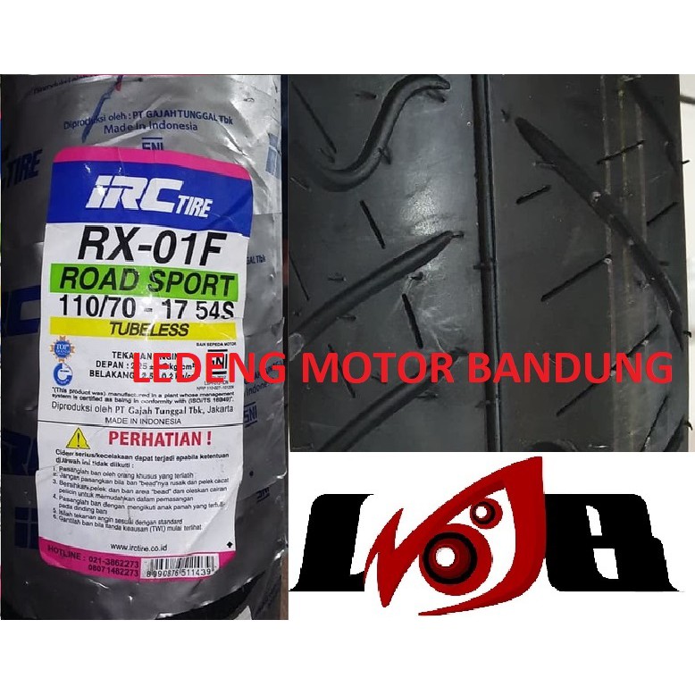 IRC 110/70-17 RX 01 Front Road Winner Ban Tubeless Motor Sport