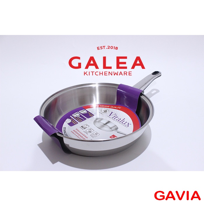 Kuali Zebra / Wajan Zebra / Penggorengan Zebra / Fry Pan Zebra Frying Pan 24 Cm Vitalux 175325