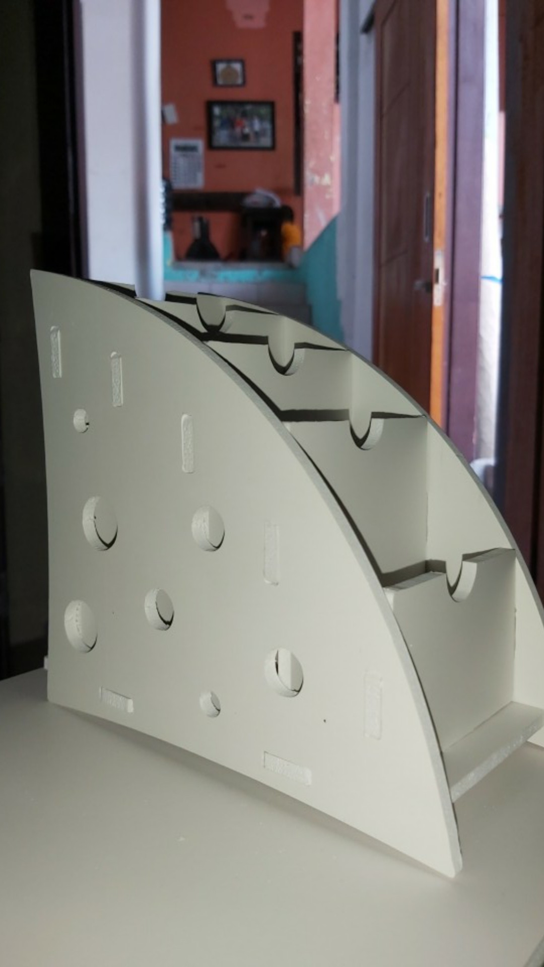 Rak Desktop Diy Organizer Vintage Shabby Chic Remote Minimalis Serbaguna Pajangan Dekorasi Gg154