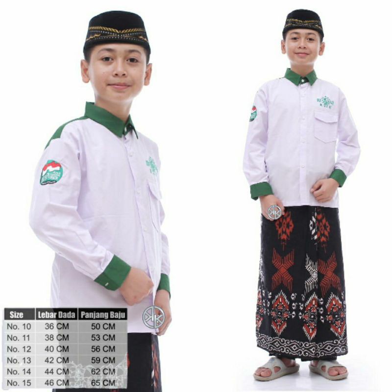 Koko anak NU Hari Santri Nasional Baju koko anak HSN Baju koko hadroh anak