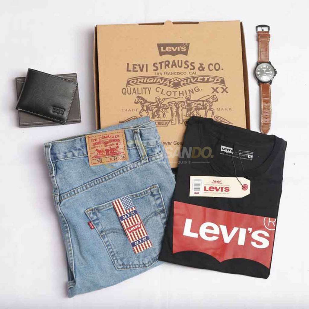 BISA COD - BEST SELLER CELANA PANJANG LEVIS BRAND PRIA STANDARD 505 SIZE 28 - 44 505 GRADE ORIGINAL