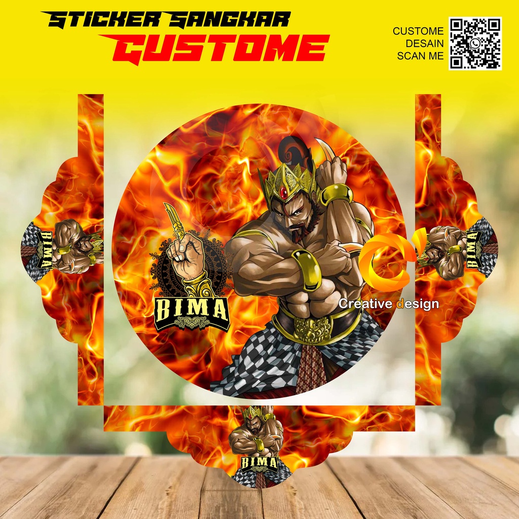 STICKER SANGKAR MURAI BATU BIMA