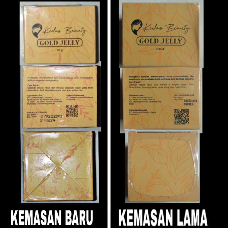 Gold jelly kedasbeauty original (kemasan baru) / GOLDJELLY KEDASBEAUTY Free SOUVENIR-1