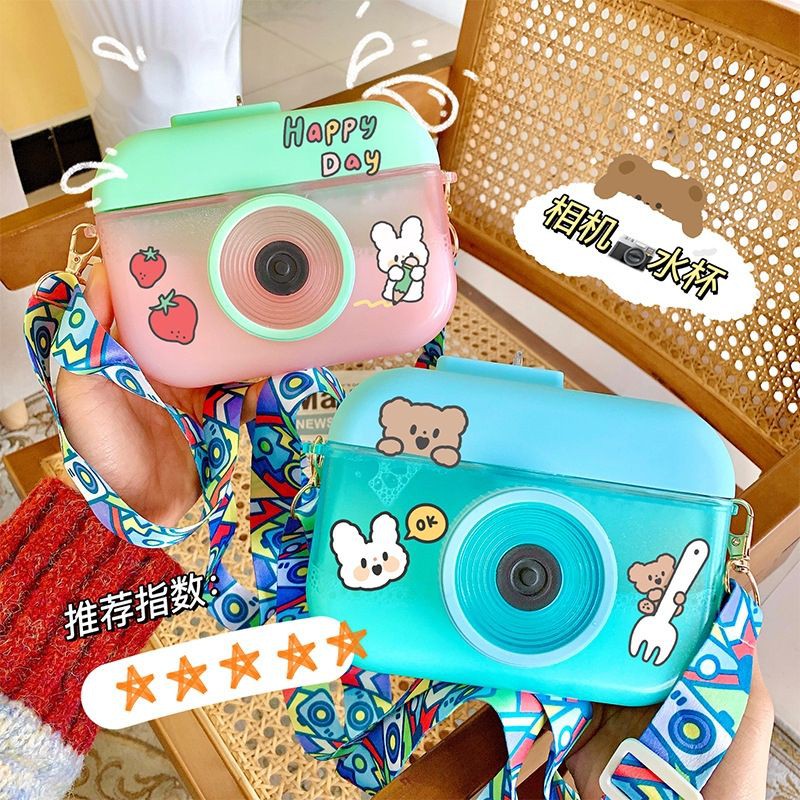 Camera Bottle | Botol Kamera Unik | Botol Minum Anak Free Sticker Karakter-1