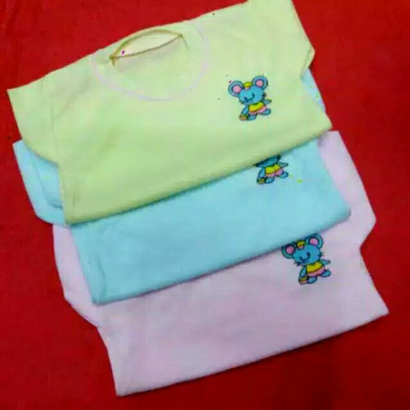 HUNDAY 3PC  Kaos Oblong Bayi  Murah Meriah  Umur 1Tahunan SNI