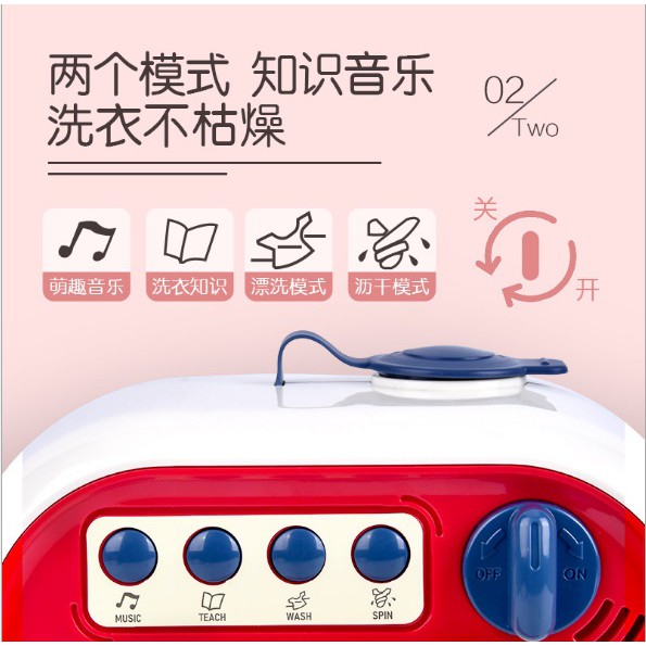 Mainan mesin cuci baju anak bisa putar air , Mainan mini washing machine, Mainan laundry-3