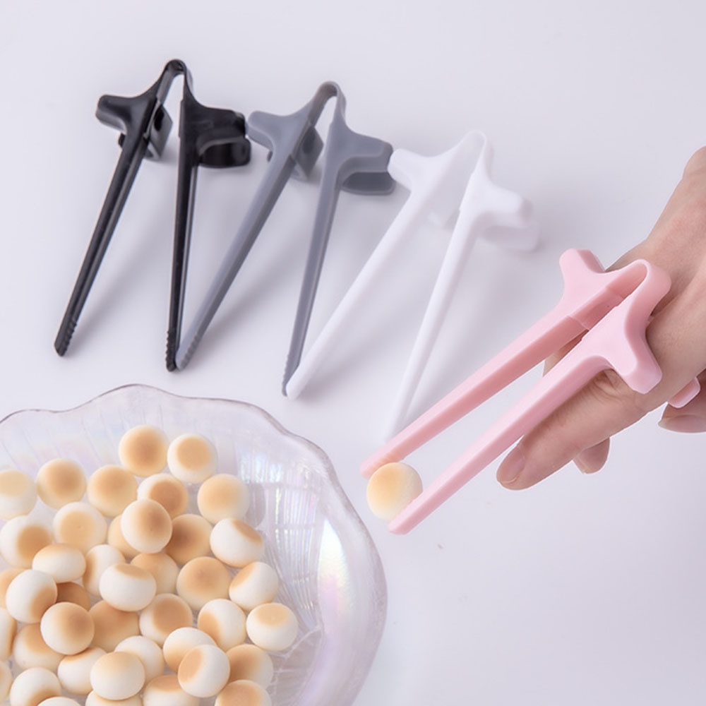 【COD Tangding】4 colors Creative Convenient Design Finger Set Chopsticks Lazy Helper Home kitchen Chopsticks Dinnerware