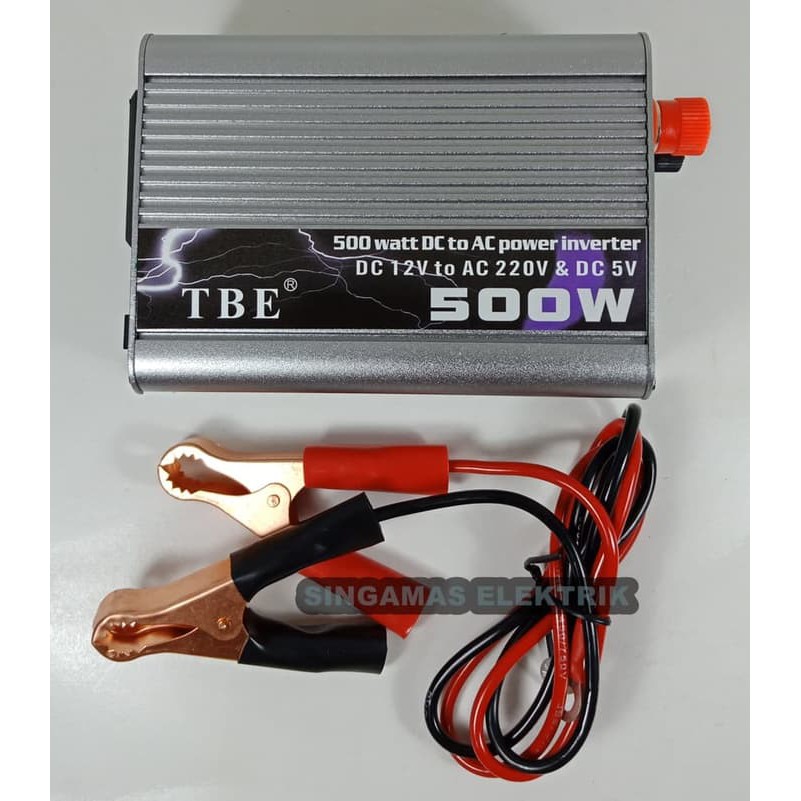 Inverter TBE 500 Watt DC to AC - DC 12Volt-24Volt to AC 220V & 5V