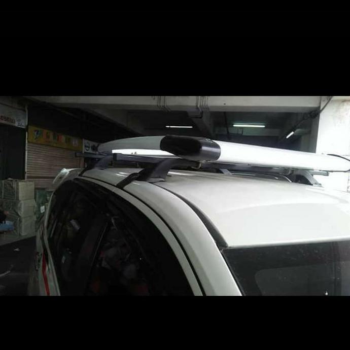 Roof Rak Bagasi Atas + Cross Bar Mobil Calya /Sigra Merek Sun Rack