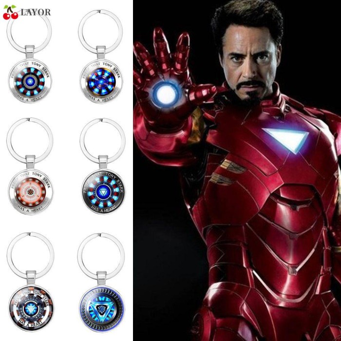 

TerlarisTerlaris Layor Gift Iron Man Heart Keychain Jewelry Car Key Holder Avengers TerlarisTerlaris