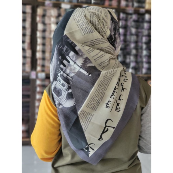 hijab denay motif arabix ori