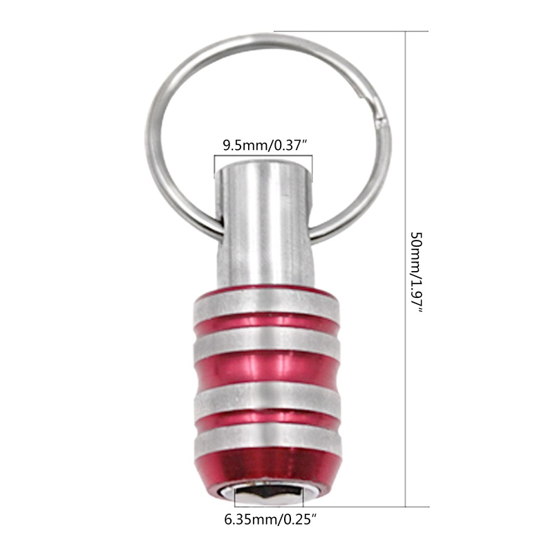 Kiss Portable Screwdriver Bits Holder Extension Bar Adaptor Sekrup Bor Gantungan Kunci