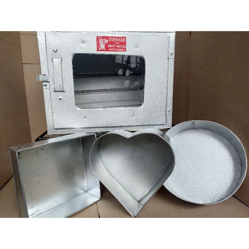 Oven Kompor Tangkring/loyang kotak,  bulat, Love