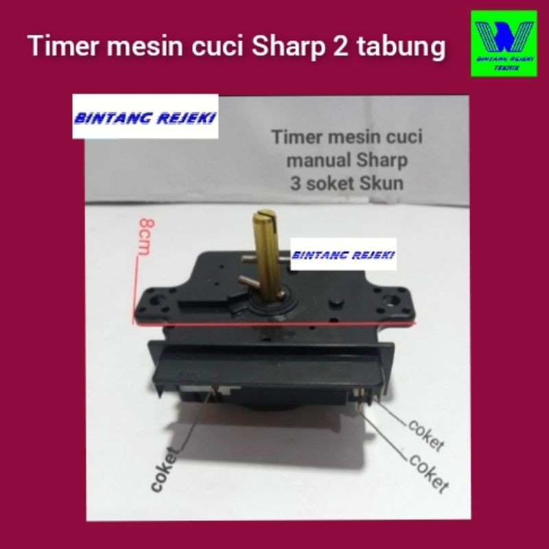 Timer mesin cuci Sharp 2 tabung