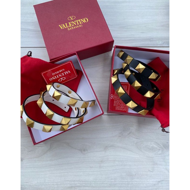 Ikat Pinggang Wanita Super Mirror Valentino Roman Stud 2cm Belt