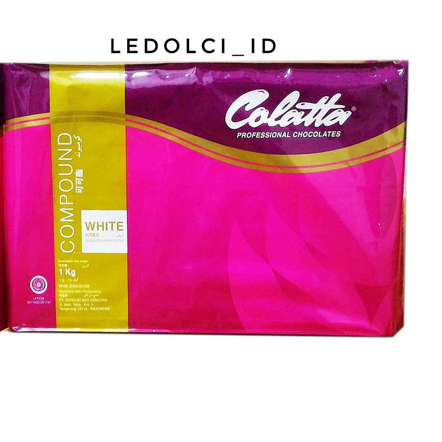 

Hot Sale TERMURAH COLATTA WHITE CHOCOLATE COMPOUND COKLAT PUTIH MASAK 1 KG