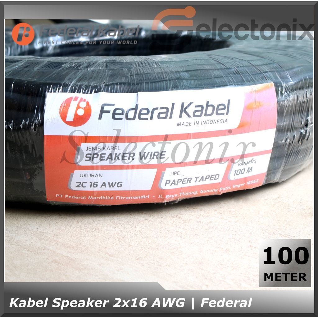 [100m] Kabel Speaker 2 x 14 AWG | Federal Cable