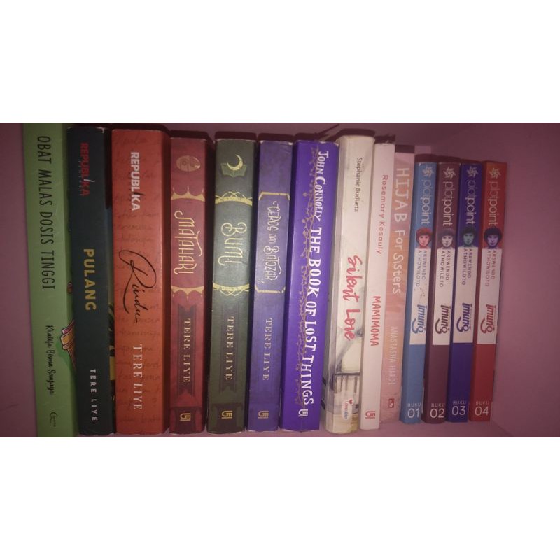 Preloved novel bekas Tere Liye, Imung, The book of the lost things, silent love