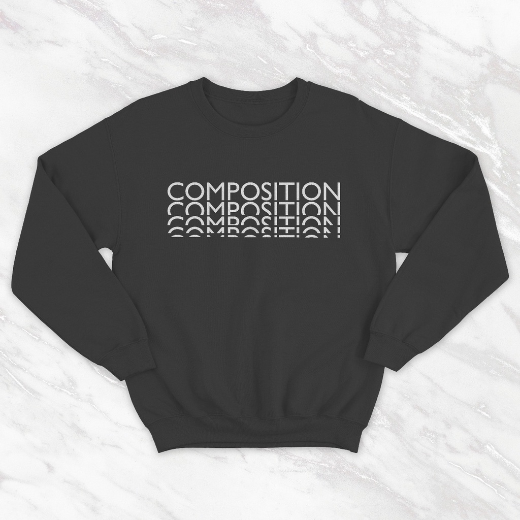 SWEATER WANITA COMPOSITION - CREWNECK KEREN TEBAL PREMIUM