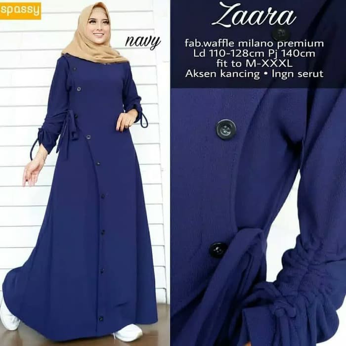 baju gamis wanita terbaru zaara dress