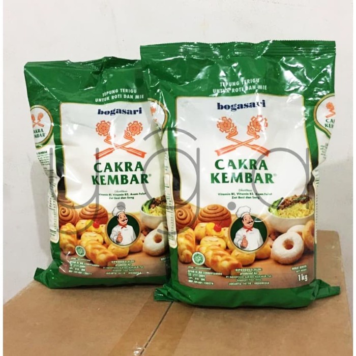

gtg2011bb Tepung Terigu Cakra Kembar 1Kg Protein Tinggi - Bundle 2 Pcs Da01D100