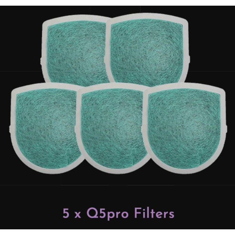 HEPA FIlter PM2.5 Masker 5 PCS for Xiaomi Q5 Pro Mask - Green