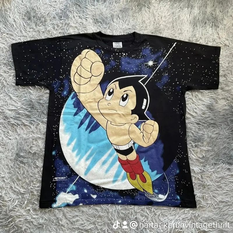 astro boy Allover printed tag wild oats