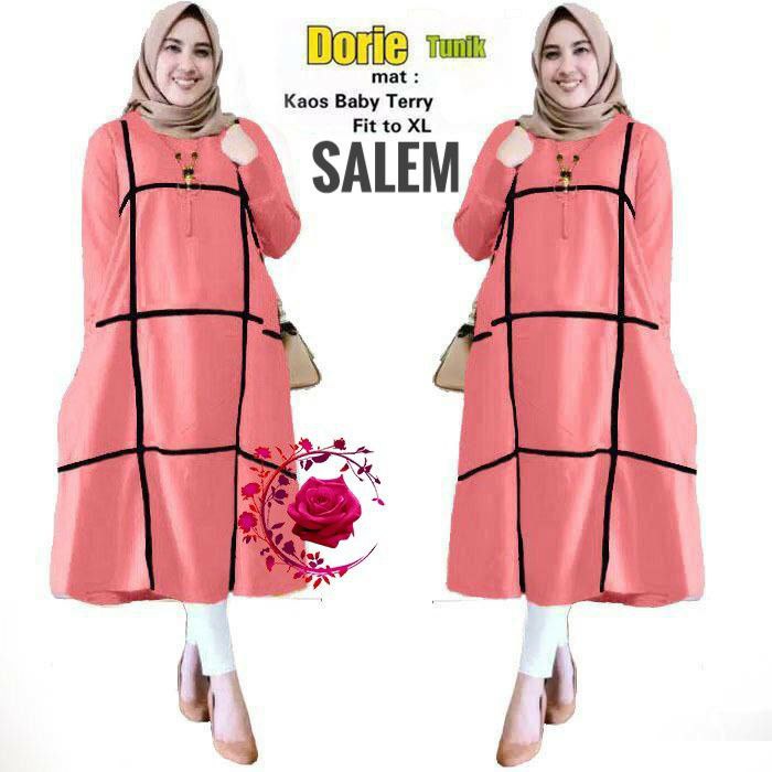 TUNIK DORIE FASHION WANITA / PAKAIAN WANITA TERBARU / DRESS TUNIK OVERSIZE