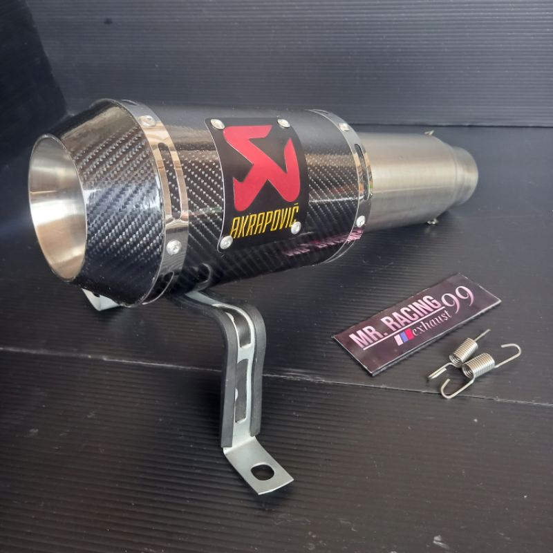 slincer Selencer Knalpot Racing Akrapovic Lorenzo R15 - Ninja250 - Cbr250rr -Cbr150 - Vixion - Byson