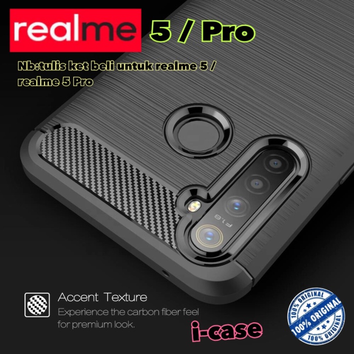 Realme 5 Case Rugged Armor - Casing Cover Realme 5 Pro Realme5 Pro